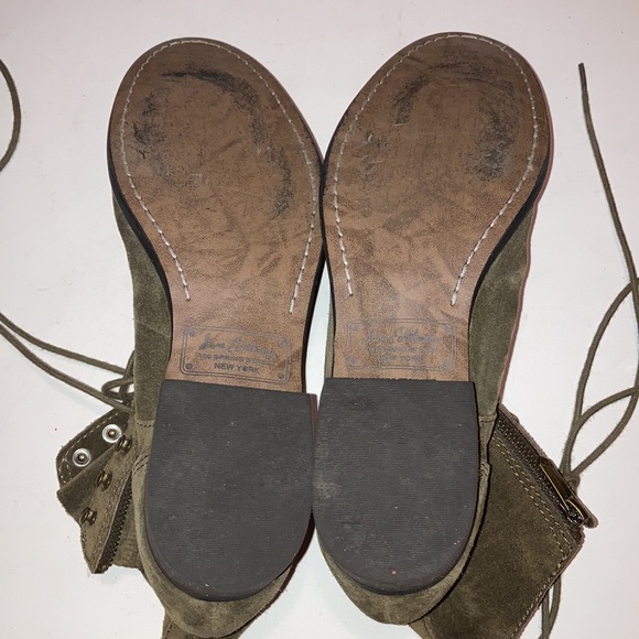 Sam Edelman Army Green Mackay Suede Boots - Picture 11 of 12